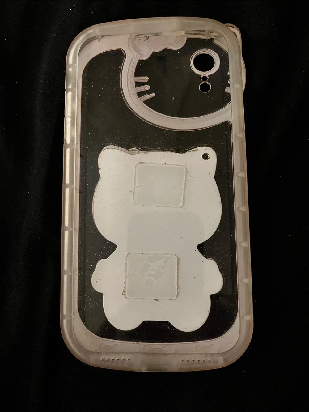 Hello Kitty Pink Clear Phone Case with 3D Character Accent
